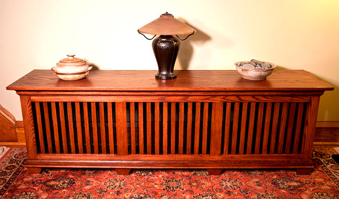 Craftsman Style Oak Radiator Cover/ Window Seats